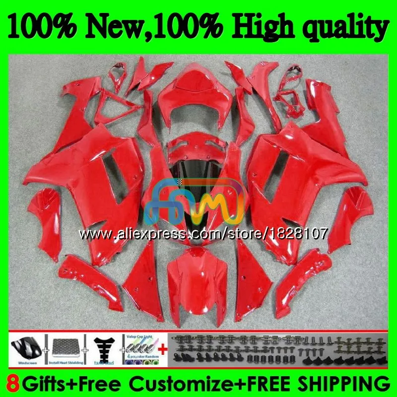 

Body For KAWASAKI ZX 6R 6 R 600CC ZX636 10BS.73 ZX-636 ZX600 600 CC ALL Red ZX-6R ZX 636 ZX6R 07 08 2007 2008 Fairings kit hot