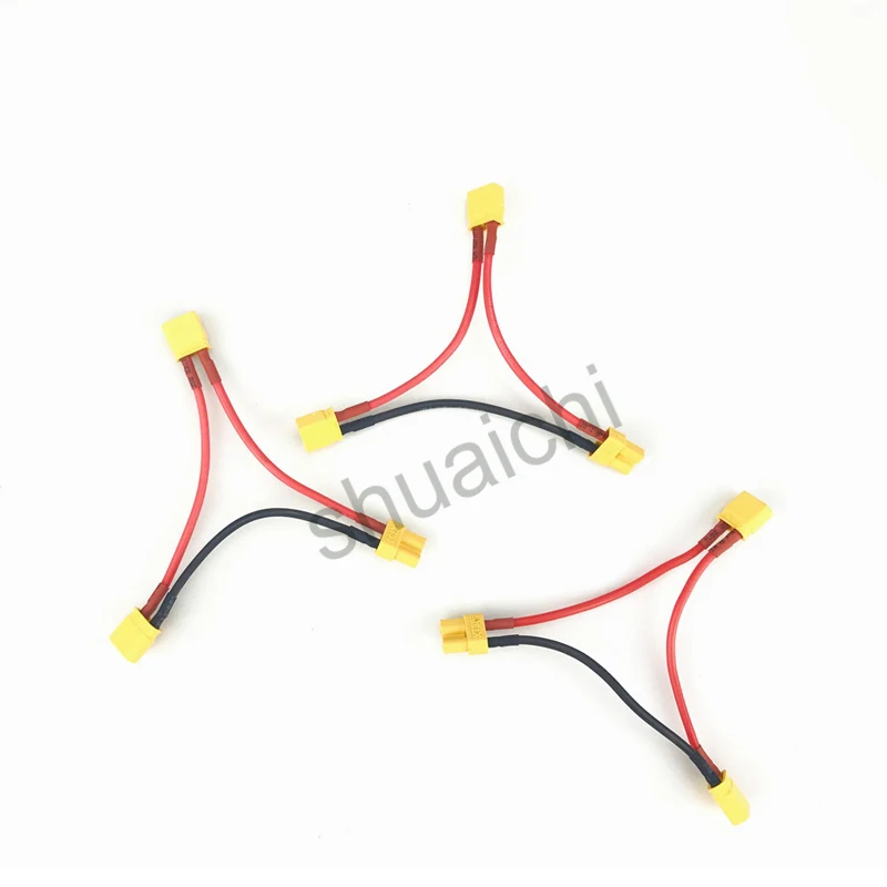 

2pcs XT30 Series Connection Wire 18AWG Soft Silicone Adapter Cable for FPV Airplane Models Battery Charger Cables Connector