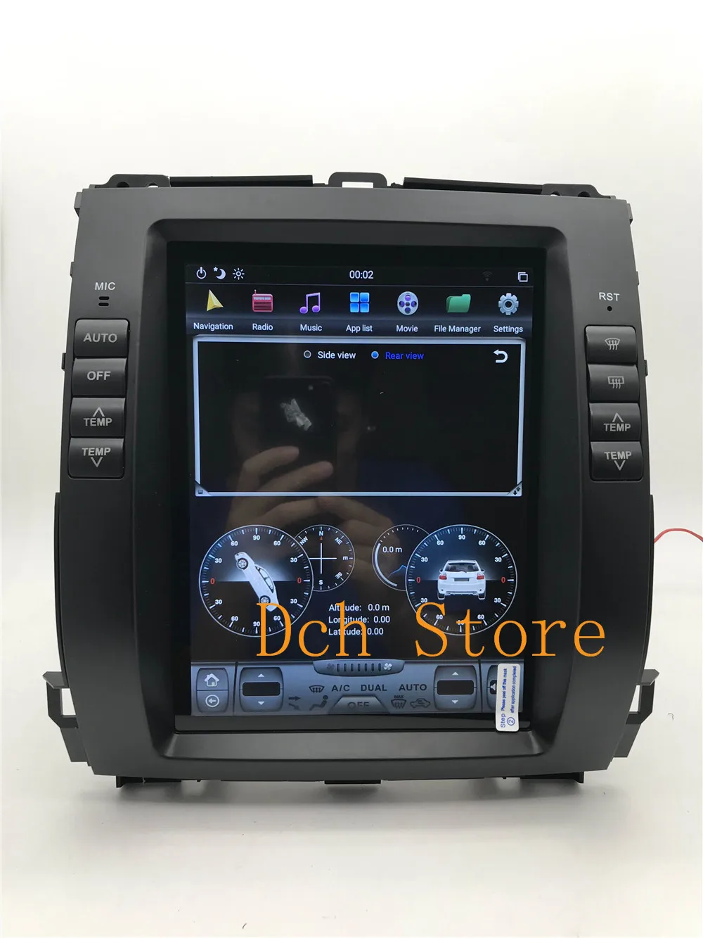 10,4 ''вертикальный экран Tesla стиль Android 8,1 автомобильный dvd-плеер gps для Toyota Prado 120 land cruiser 2002-2009 Lexus GX470 PX6