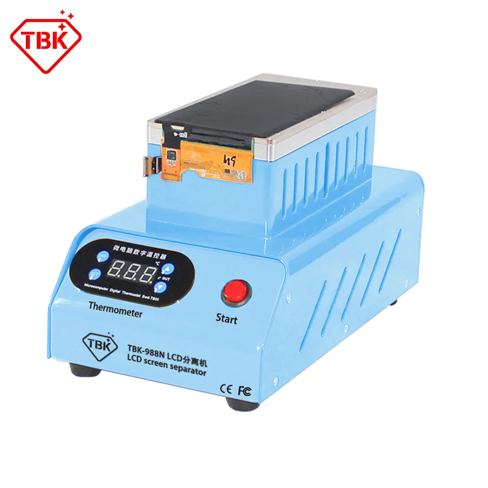 

TBK 988N 7-дюймовые встроенные двойные вакуумные насосы, плоский экран, ЖК-разделитель для iPhone 8G 7Plus OCA дисплей ремонт