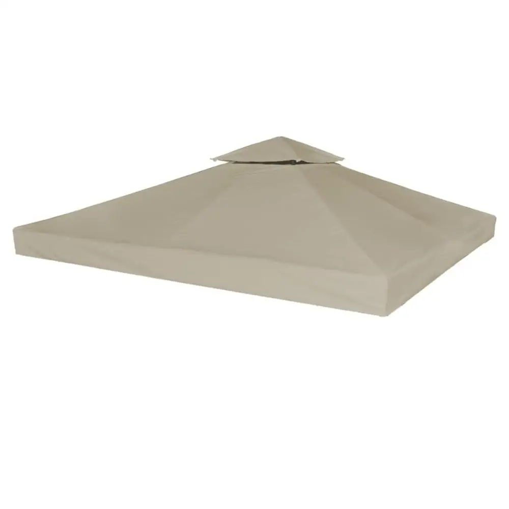 

【USA Warehouse】2-Tier Gazebo Top Cover 0.68lb/m² 118.1"x118.1" Taupe
