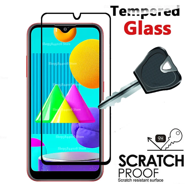 

For Samsung M01 Glass 4 In 1 Camera Lens Protective Glass for Samsung Galaxy M01 M 01 M015F 5.7" Screen Protector 3D Cover Film