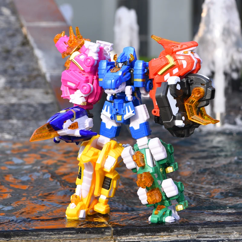 7 в 1 Mini Force 2 Super Gino Power Transformation Robot Toys экшн-фигурки MiniForce X Deformation Dinosaur Mecha Toy | Игрушки и