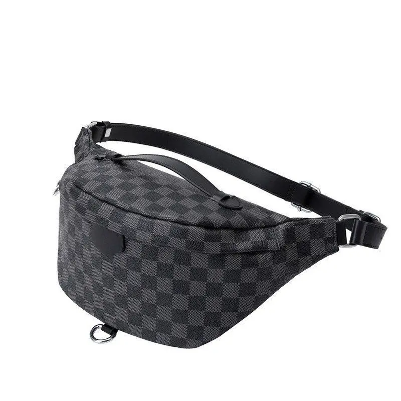 

2021 Latest Men's Printed Leather Outdoor Sports One Shoulder Messenger Bag Chest Daily Picnic Personality Messenger Bag