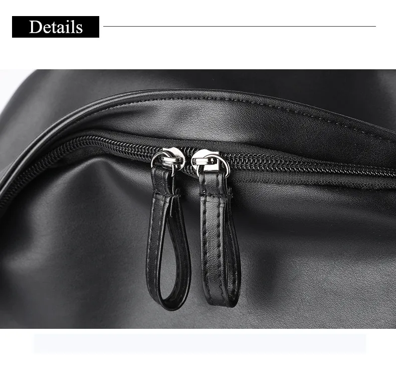 Мужской кожаный рюкзак с usb-зарядкой, противоугонная сумка, рюкзак Mochila, большой школьный рюкзак для мальчика, дорожная сумка, школьный рюкзак, черный рюкзак
