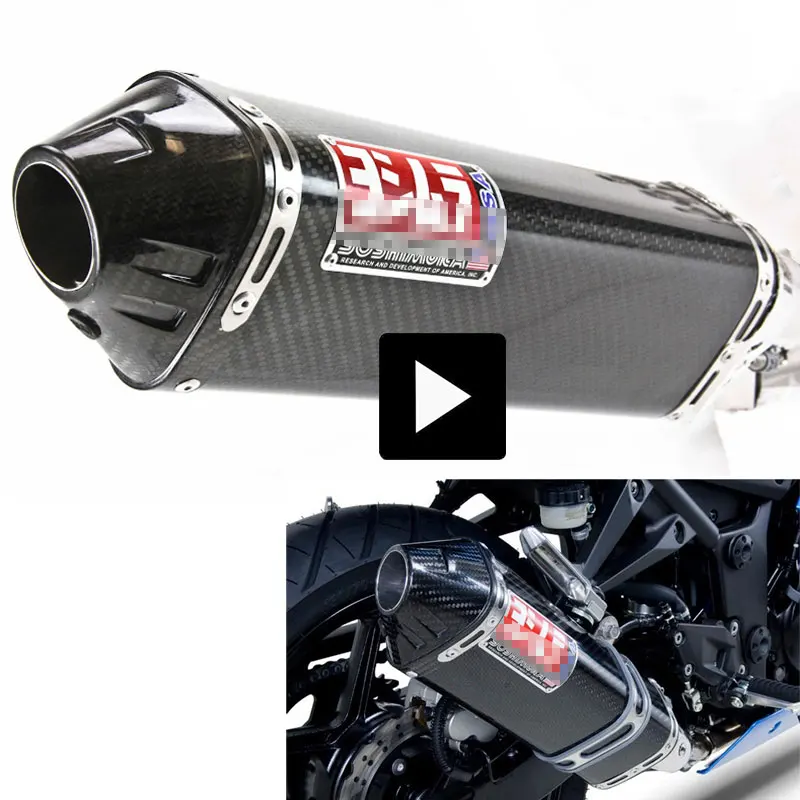 51 мм мотоцикл Yoshimura глушитель труба для Kawasaki Yamaha Honda KTM z800 z1000 ninja250 R6