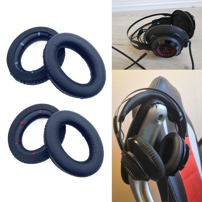 

1 пара Мягкой Губчатой пены Замена совместима с Hyper X Cloud Revolver S гарнитура части подушки для наушников крышка