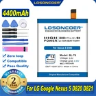 Аккумулятор LOSONCOER 100% мА ч 4400 для LG Nexus 5, E980, Google Nexus G D820, D821, Nexus5, Megalodon D8
