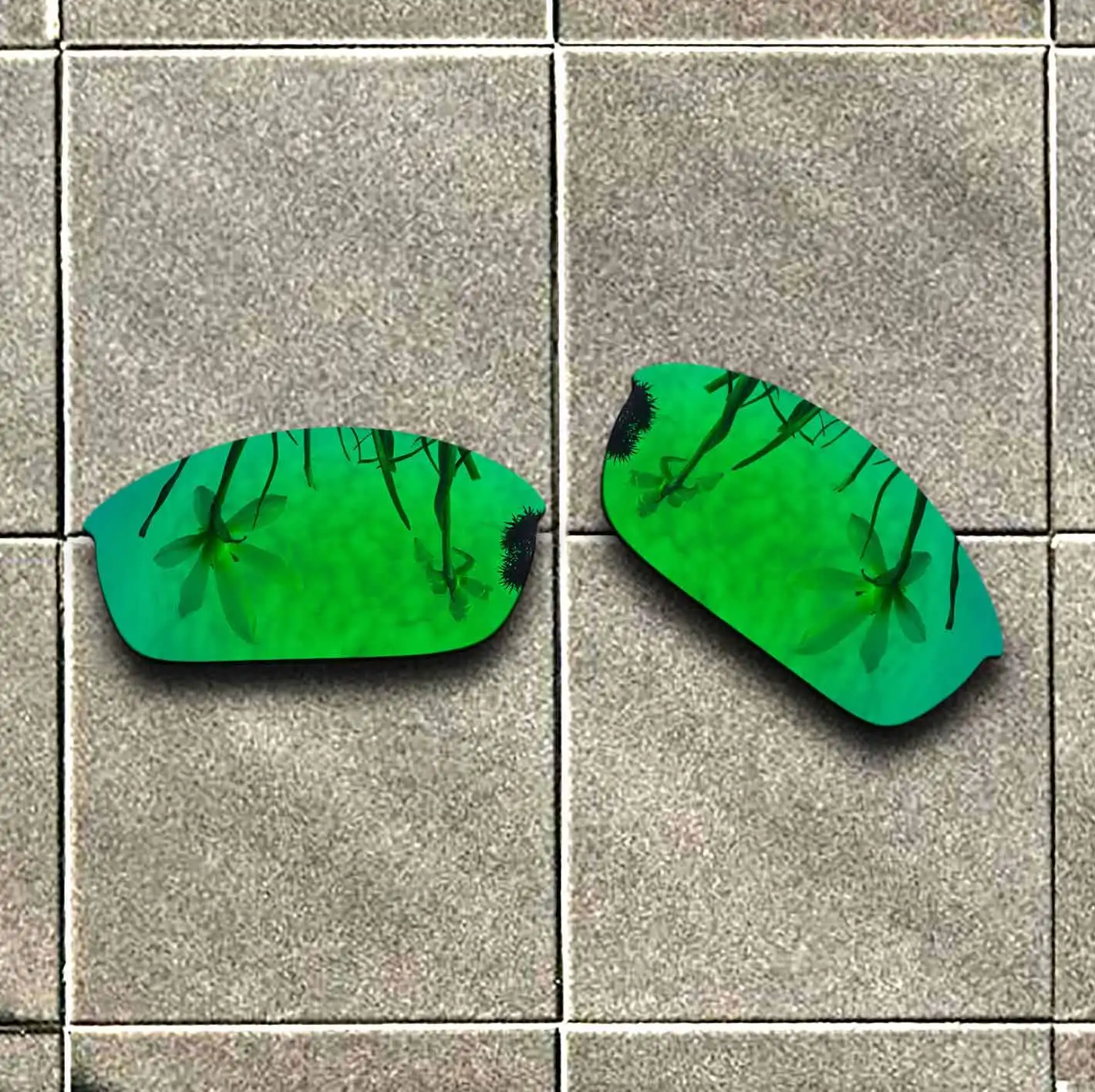 

Emerald Green Polarized Sunglasses Replacement Lens for-Oakley Flak Jacket Frame 100% UV Protection Good Fitness