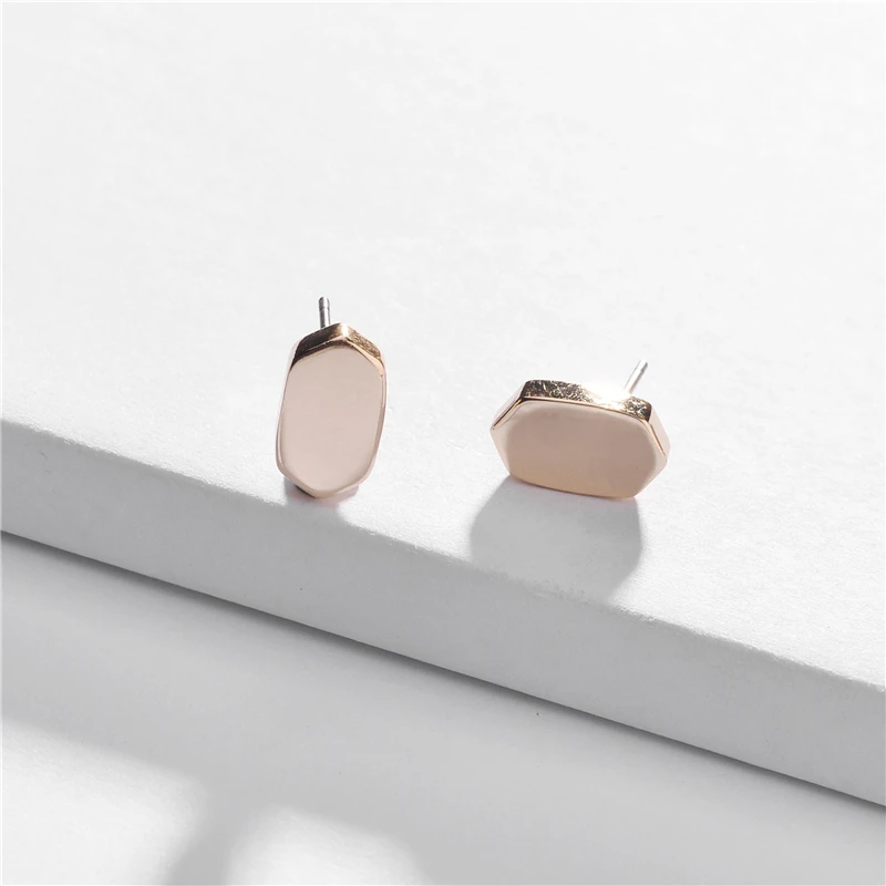 Женские Геометрические серьги-гвоздики LUNA CHIAO мини-серьги с золотым покрытием и