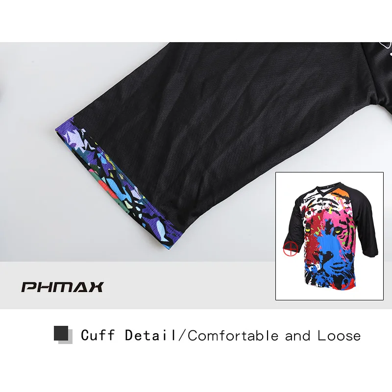 PHMAX велосипедная одежда спортивные майки дышащая быстросохнущая рубашка DH