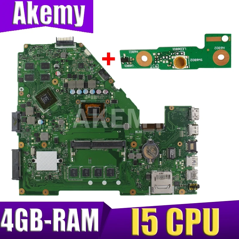 XinKaidi X550CC X550VB материнская плата для ноутбука ASUS A550C X550C R510C тест оригинальная 4G RAM I5