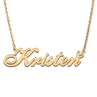 kristen name tag necklace personalized pendant jewelry gifts for mom daughter girl friend birthday christmas party present