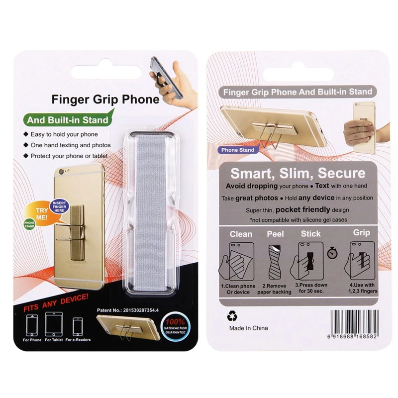 Держатель для телефона Подставка с откидной ножкой держателем пальцев