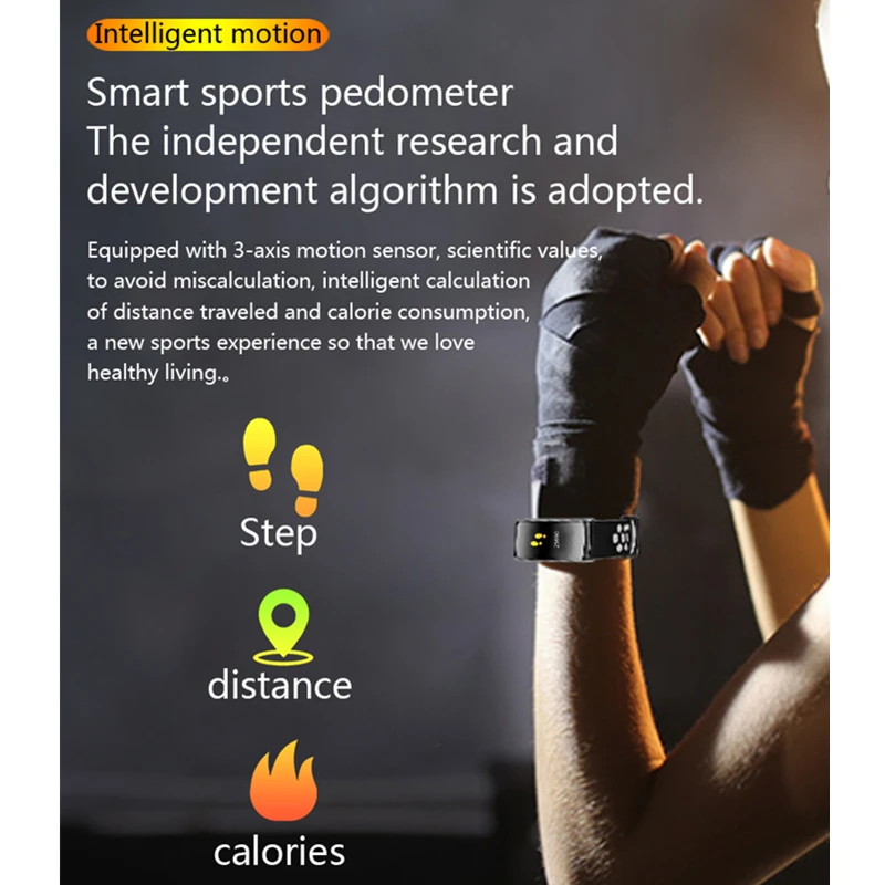 

Fitness Tracker Band with ECG/BPG Body Temperature Heart Rate Blood Pressure Oxygen Steps Smart Wristwatch for Old People Q8T