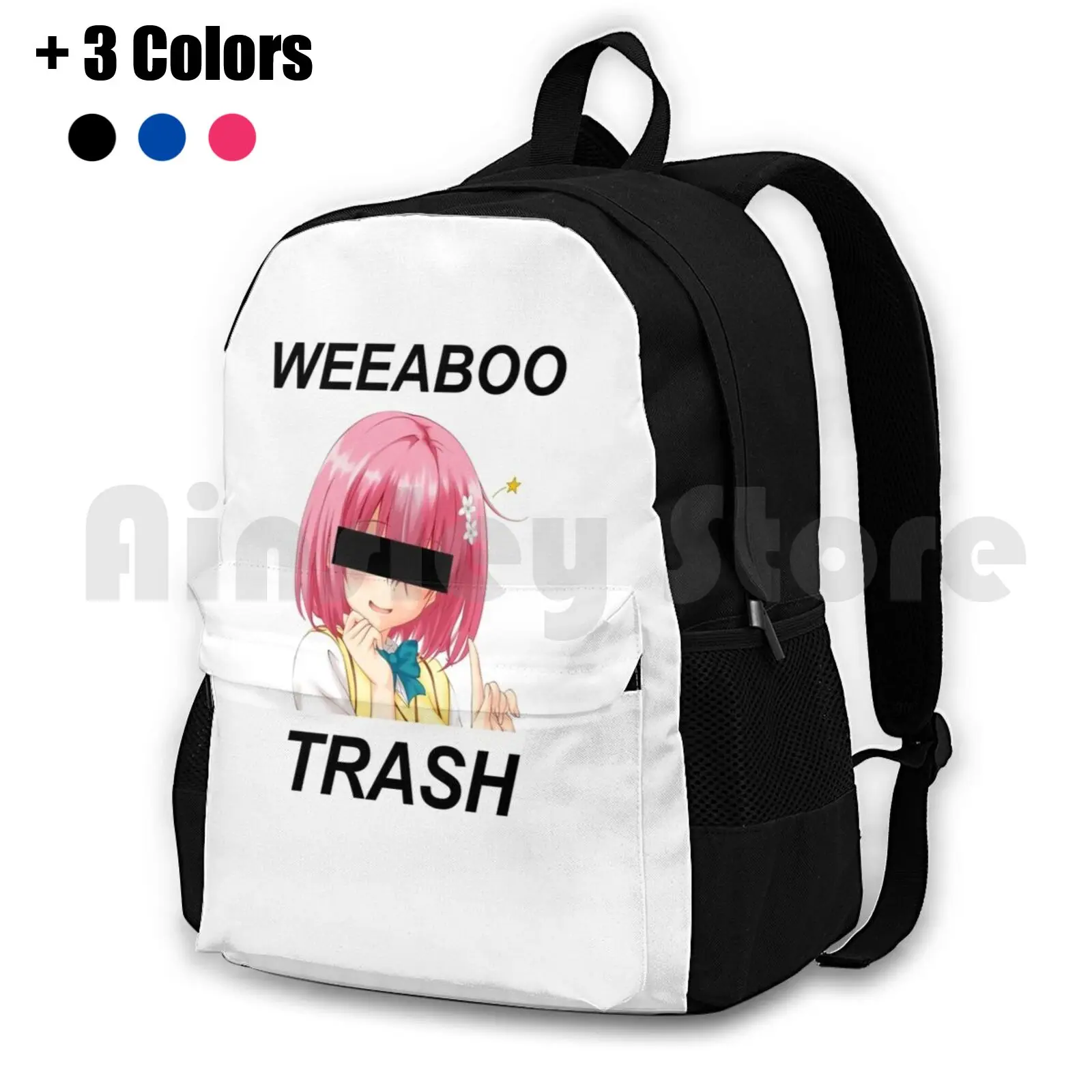 

Weeaboo Trash Outdoor Hiking Backpack Riding Climbing Sports Bag Anime Ecchi Japan Japanese Weeaboo Weeaboos Weeaboo Anime