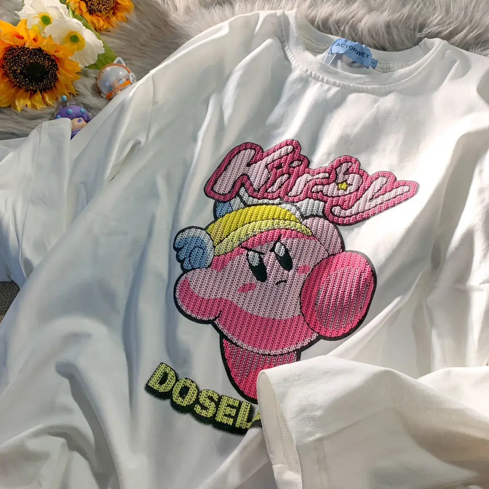 

FAKUNTN 2021 Harajuku Kawaii мультяшный принт Топы с длинным рукавом летняя толстовка одежда для подростков хлопковые повседневные Пуловеры Новая Коре...