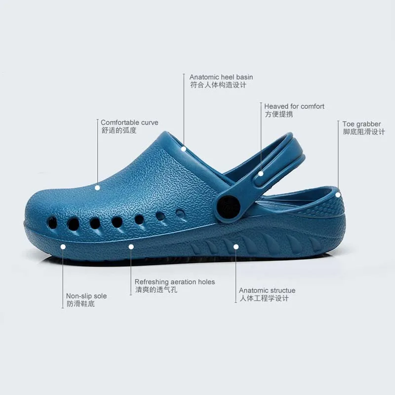 

Women Medical Shoes Chef/Hospital Work Anti-slip EVA Surgical Shoes Unisex Cook Shoes Nursing Clogs