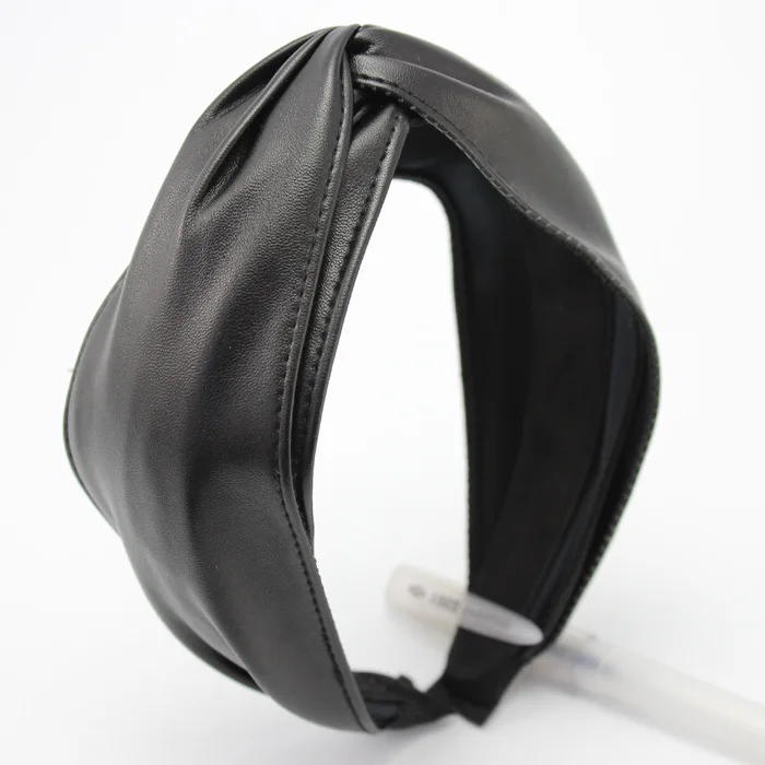 Синтетические кожаные повязки с узелком для женщин двухслойная повязка на