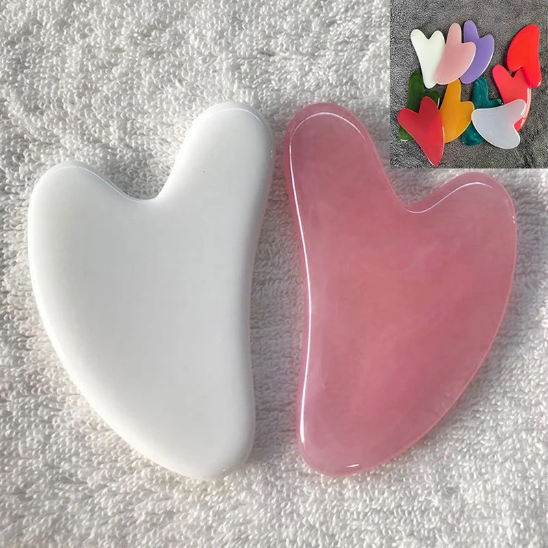 

Guasha Massage Natural Stone Face Massag Jade Resin Beeswax Gua Sha скребок Board Acupoint Eye Care SPA Massager Tool