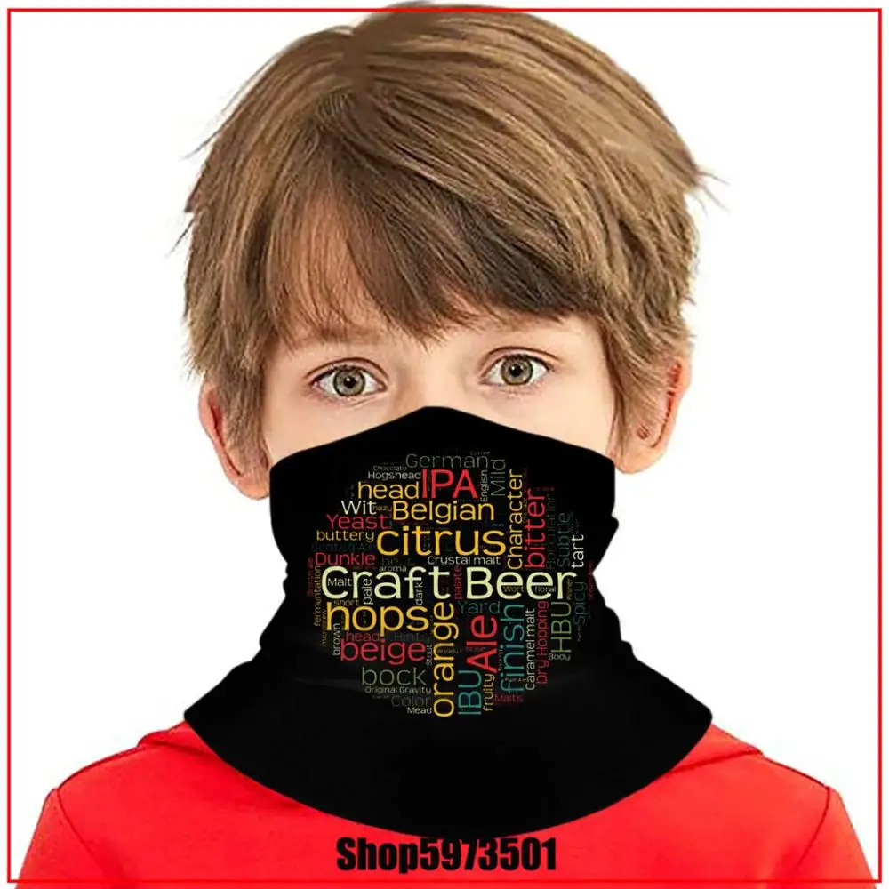Craft Beer T-Shirt With 100+ Terms For harry Bandanas scarf DIY potter-loves Headband Antibacterial Windproof 3D Seamless |