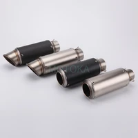 universal motorcycle modified slip on 60mm exhaust pipe kawasaki 636 zx6r s1000rr gsxr600 cb300r silencer carbon fiber mufflers