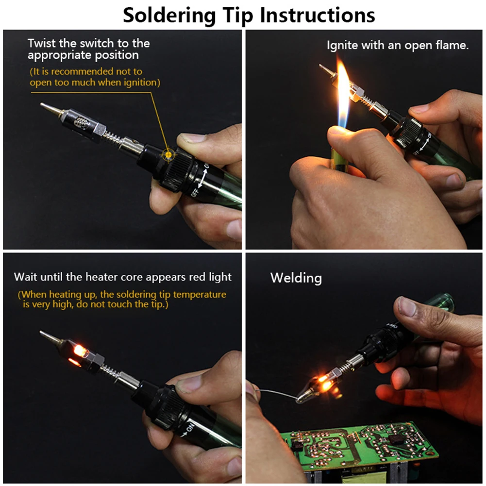 

Butane Cordless 8ml Gas Blow Torch Soldering Solder Iron Gun Welding Pen Burner For Electric Blow Torch Gun Wireless Portable