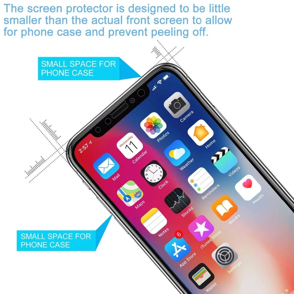 Антибликовая Защитная пленка для iPhone 11 Pro Max закаленное стекло защиты экрана X XS XR 8