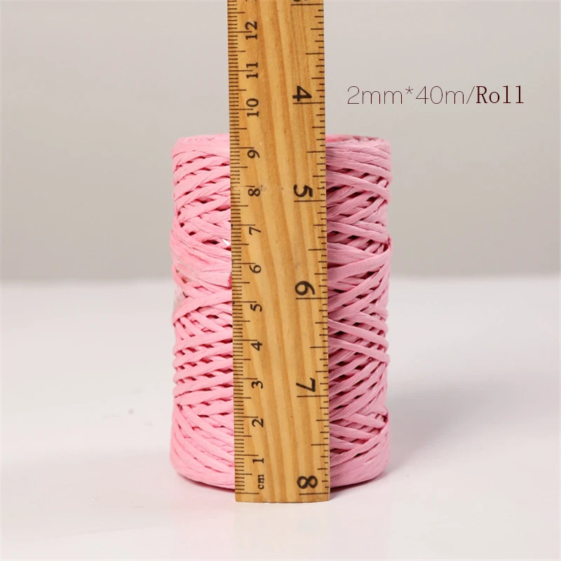 40 м/рулон цветная железная проволочная бумажная веревка товары для рукоделия