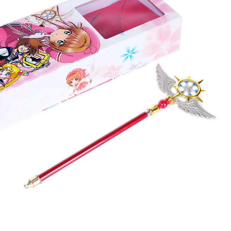 Большая Металлическая волшебная палочка для косплея КИНОМОТО Сакура реквизит 52