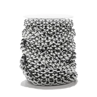1meter 13mm width stainless steel handmade large heavy link chains diy circle chain necklace jewelry accessories for men women