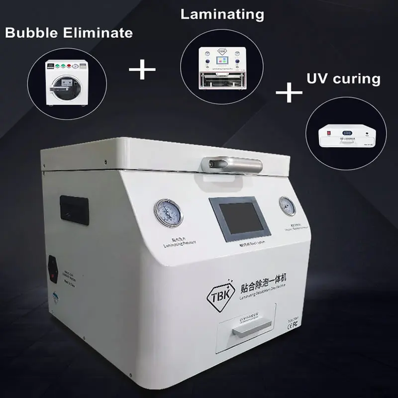 

TBK 308A-PRO 15 Inches Bubble Eliminate OCA Vacuum Laminating Machine for Apple Android Mobiles Tablets Optional UV Curing Oven