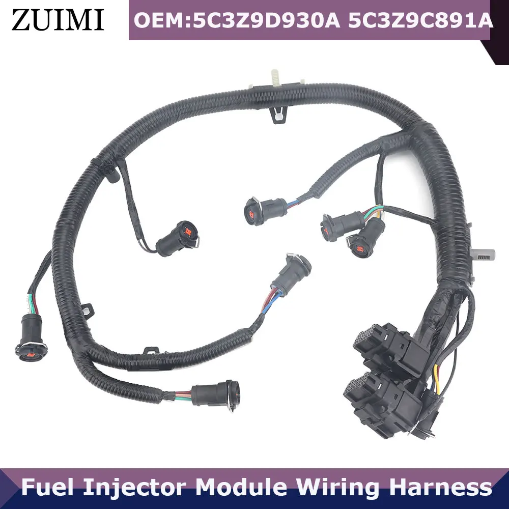 

For Ford F350 F250 F450 6.0L 5C3Z9D930A 5C3Z-9D930 Engine Fuel Injector Module Wire Harness Car Accessories