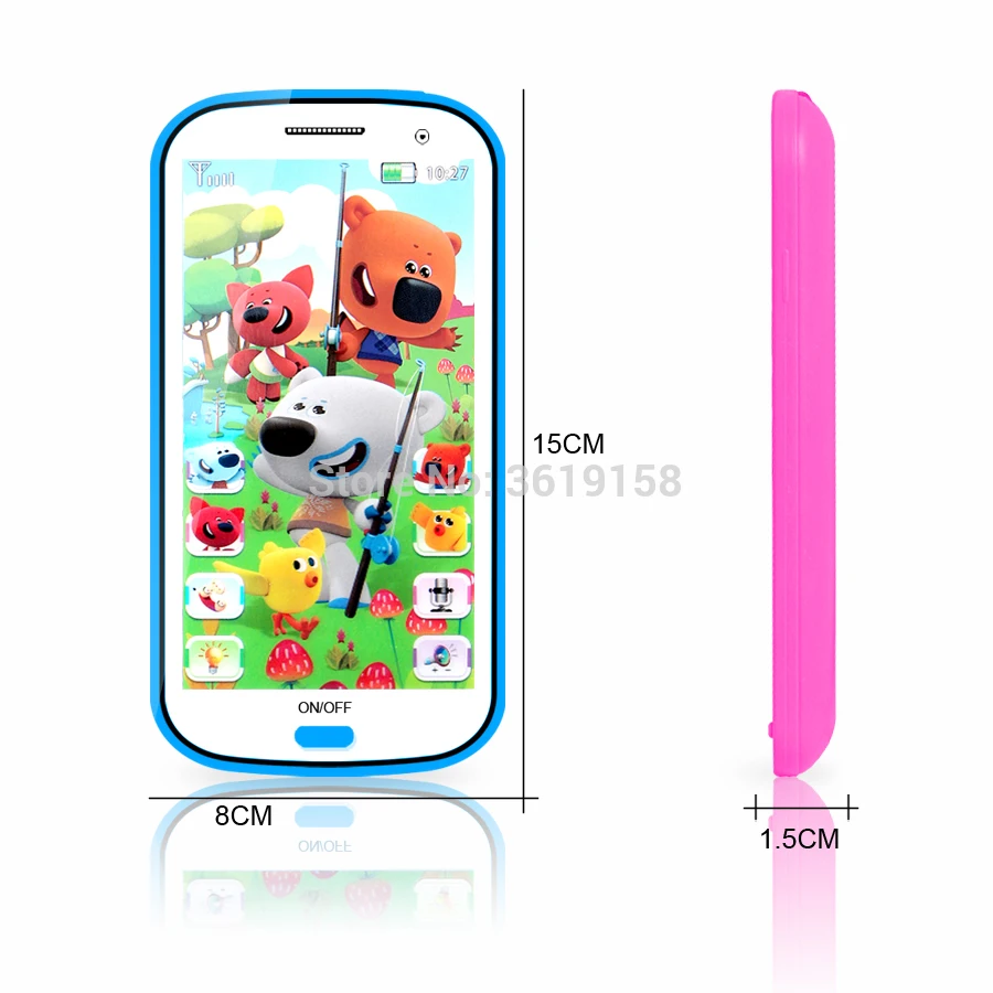 Русский язык 4D с мультяшным медведем аниме обучения мобильный телефон игрушка