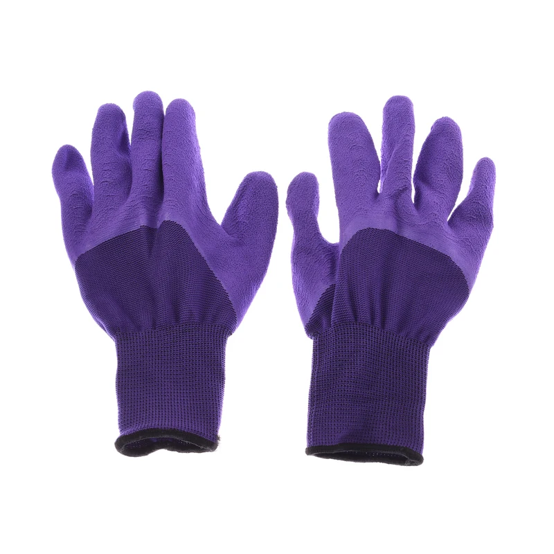 only purple glove 1 пара новых садовых перчаток для садовой копки, посадки сада, Genie перчаток с 4 ABS пластиковыми когтями - Цвет: only purple glove