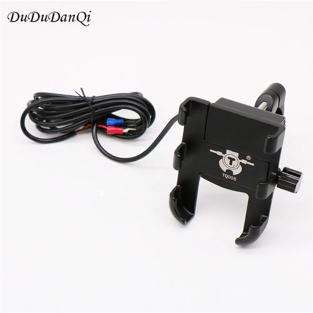 

Universal Motorcycle Bicycle Phone Holder with USB Charger For YAMAHA KAWASAKI BMW SUZUKI HONDA BENELLI DUCATI