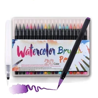202448 colors watercolor brush pen set premium soft tip drawing markers painting pinceles acuarela waterbrush art supplies