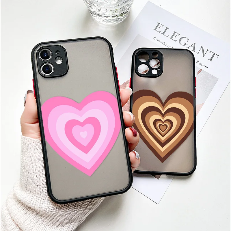 

Fundas for Infinix Hot 10 Case PC Matte Cover Infinix Hot 9 Play 8 Note 7 Lite 10Pro Smart 5 4 Plus Heart Painted Phone Cases