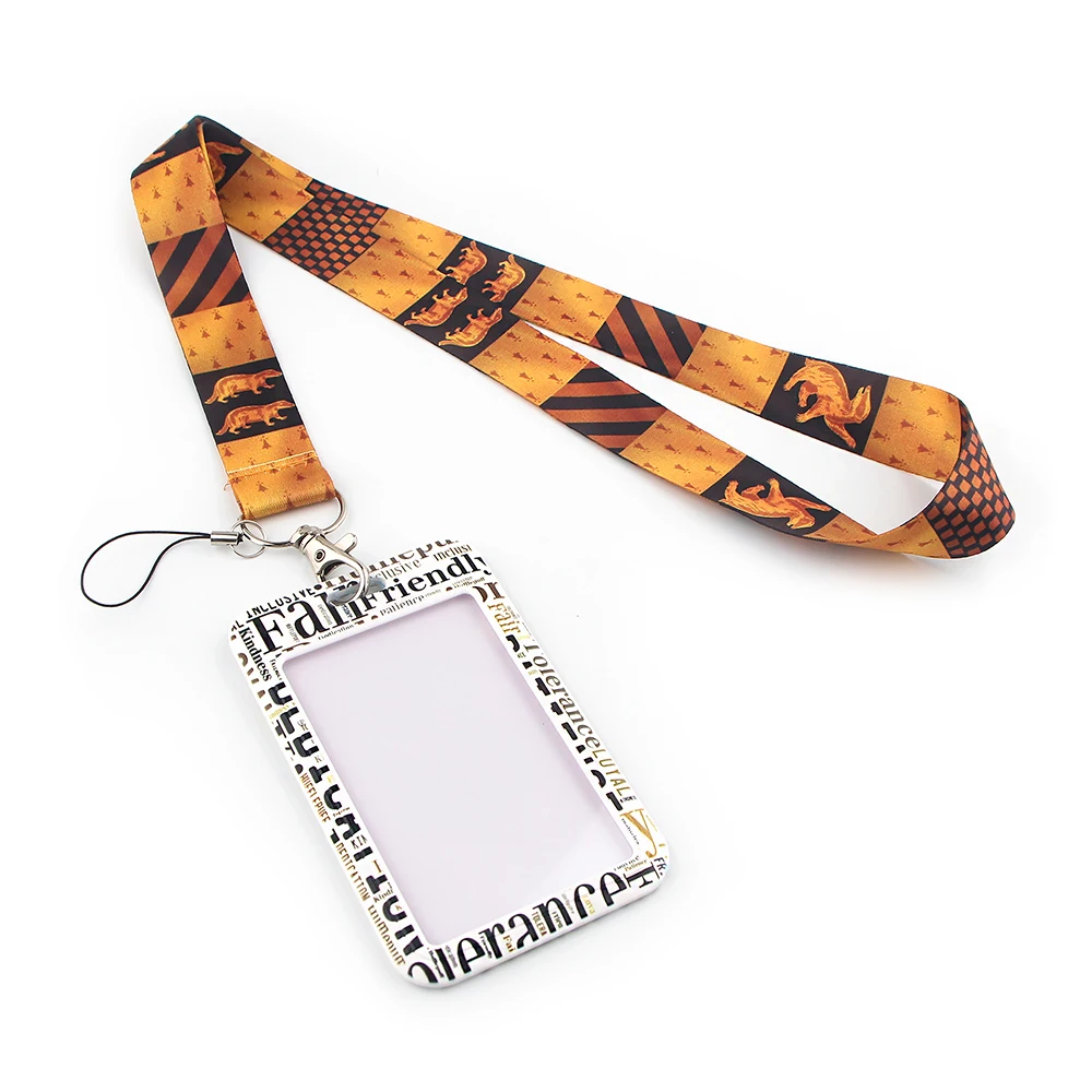 er718 movie wizard student lanyard card id holder car keychain id card pass gym mobile phone badge kids key ring holder jewelry free global shipping
