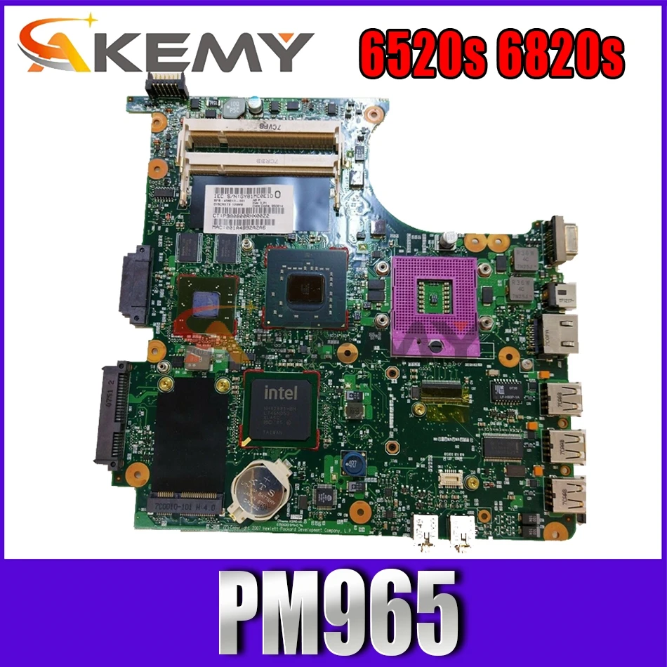 

Akemy For HP Compaq 6520s 6820s Series Laptop Motherboard 456613-001 456610-001456613-001 Mainboard PM965