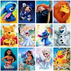 Алмазная живопись Disney, вышивка крестиком, мультфильм Винни-Пух, 5D алмазная вышивка сделай сам, круглая картина, украшение для дома