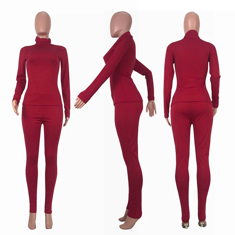 

Fall 2020 lounge wear pullover tshirts+pants two piece set black green red gray lounge matching sets 2 pc set for women