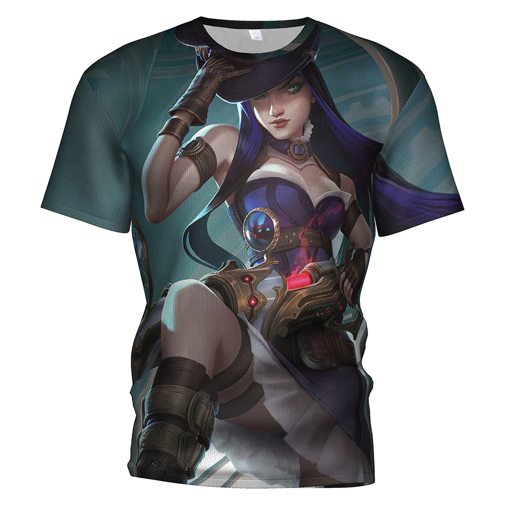 League Of Legend Games 3d Футболка с принтом для мужчин/wo мужчин Лига Легенд одежда Yasuo Jinx Ezreal