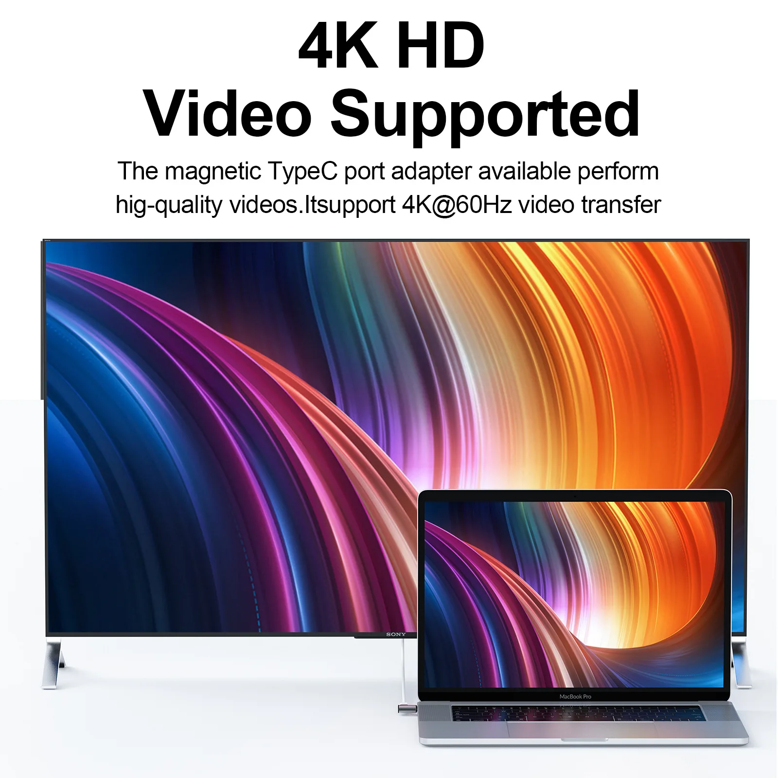 Магнитный адаптер FONKEN Usb 3 1 C 100 Вт кабель Type для Usbc 24 контакта 10 Гбит/с передача