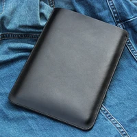 second layer cowhide tablet phone pouch for ipadmini 5 4 3 2 1 inner bag 7 9 inch leather straight bag case