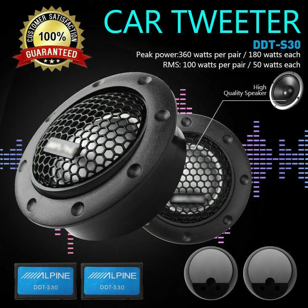 2 шт. твитер автомобильная шелковая пленка для модификации автомобиля 180 Вт