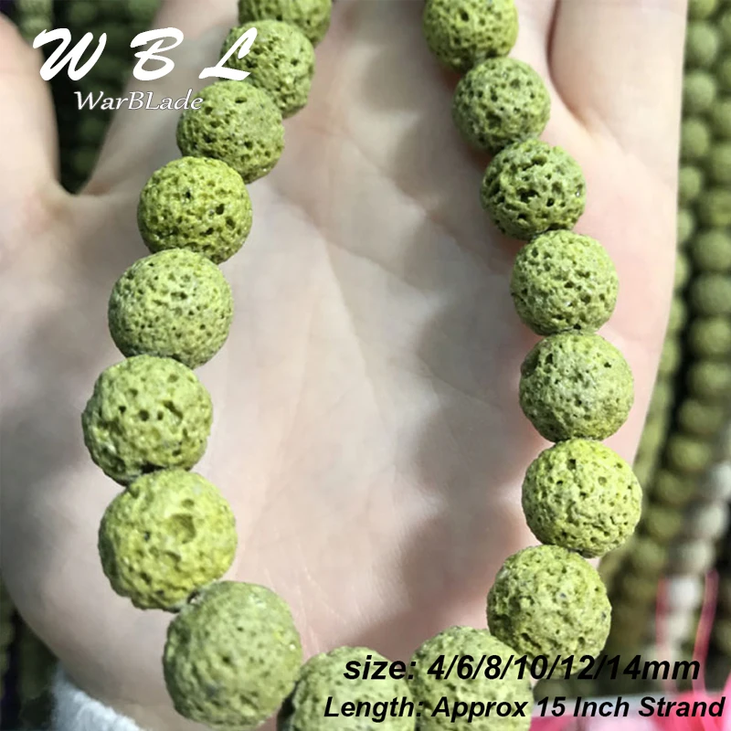 Натуральный Красный вулканический камень Бусины черный из лавового камня