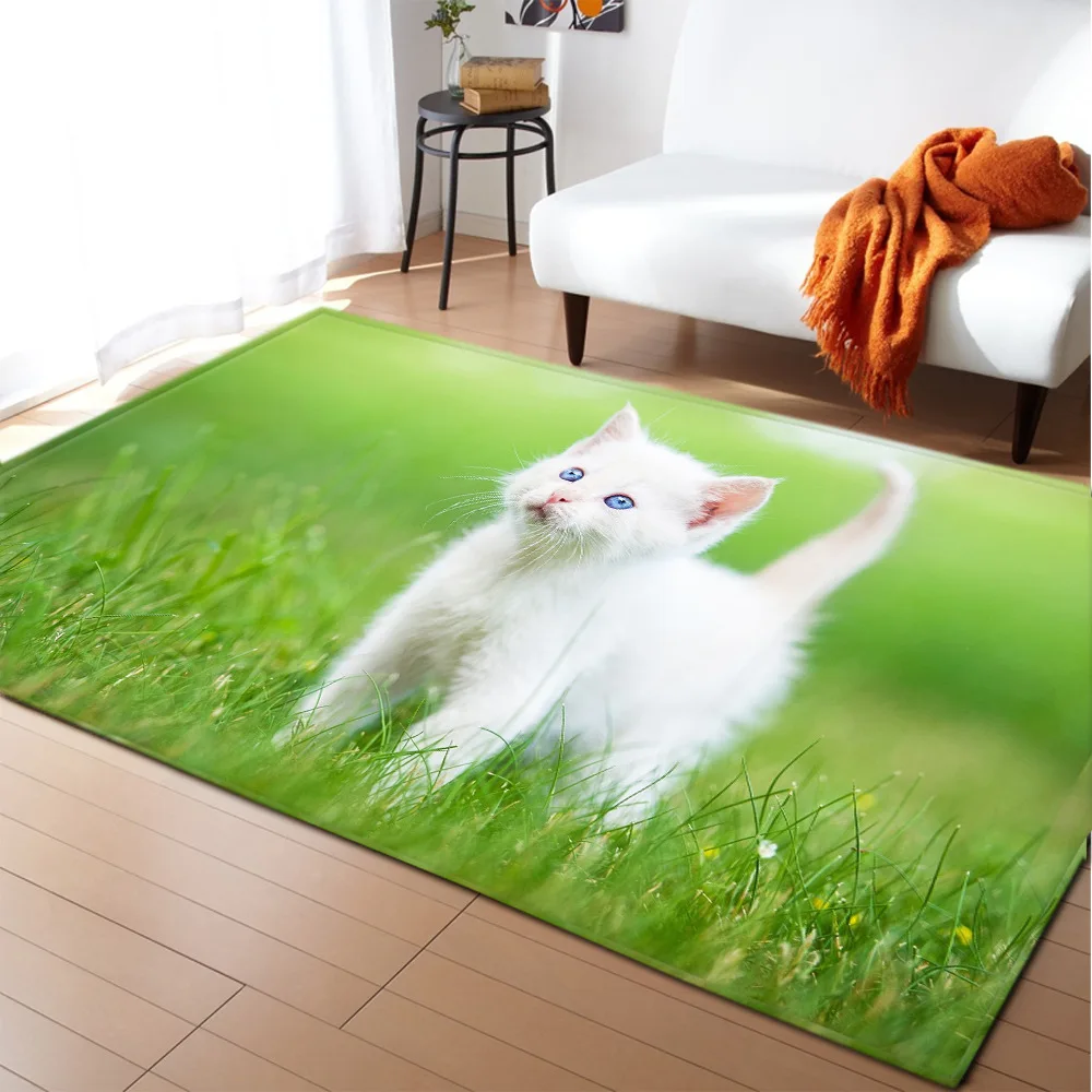 Домашний ковер в скандинавском стиле мягкая фланелевая Нескользящая спальня 3D