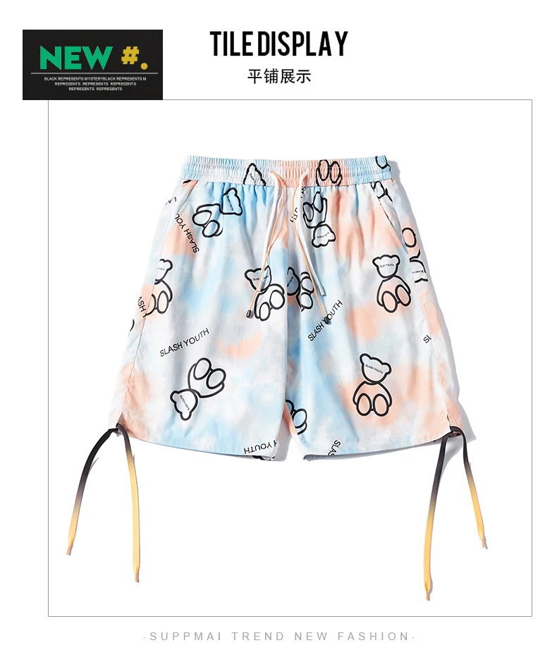 

2021 Fashion Style Slash Youth Men's Phantom Beach Shorts Bermuda Surfing Swim Board Shorts Harajuku Street Styles Shorts