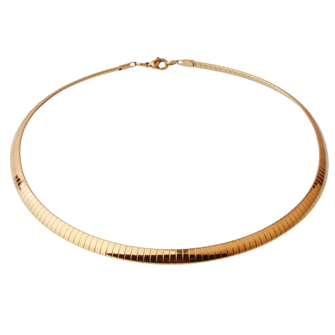 Granny Chic Gold Filled Snake Chain Necklace Color Rock Punk Casual Style Women Men Long Choker Hip Hop Jewelry 45cm | Украшения и